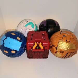 lot of 5 jumbo Bakugan figures